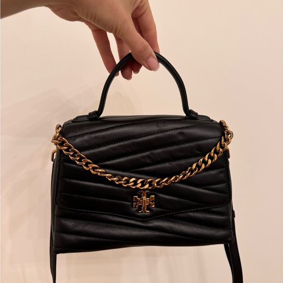 Tory Burch Black Quilted Leather Handbag - Picture 3 of 16